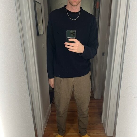 Alex Mill 100% Merino Wool Navy Sweater - Large - Picture 1 of 4